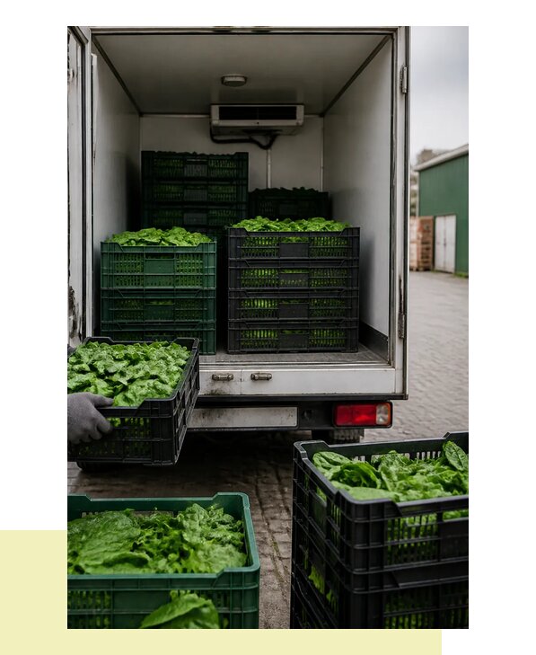 Перевозка шпината в Сосновоборск с сохранением свежести продукции